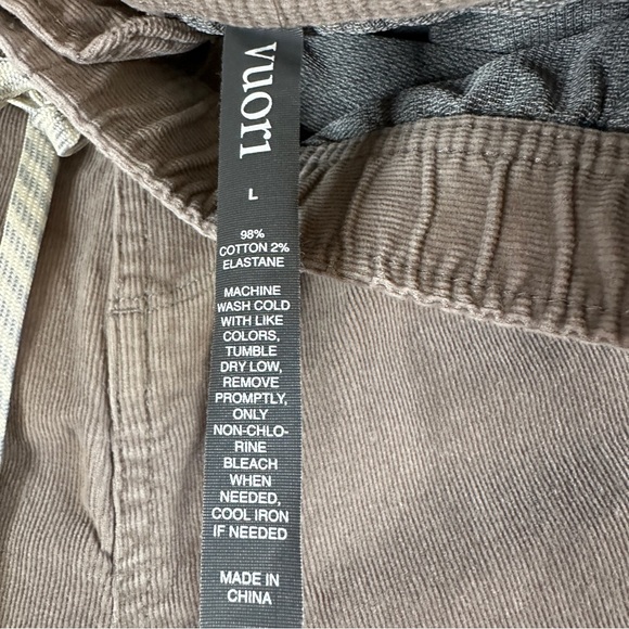 Vuori Men’s Optimist Corduroy Pants in Walnut Light Brown Size Large Style V440 - Picture 10 of 11